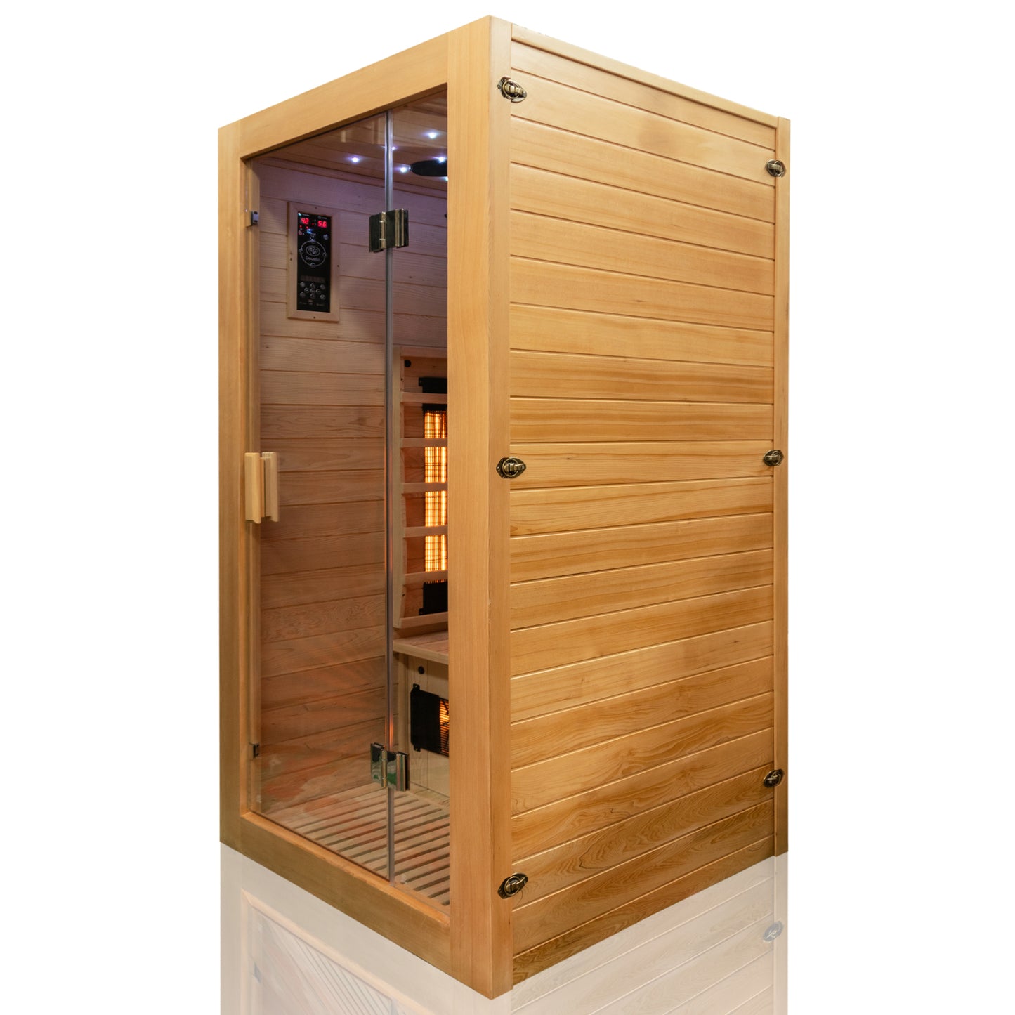 Dewello Infrarotkabine MILTON VOLLSPEKTRUM 90x90 bei TroniTechnik