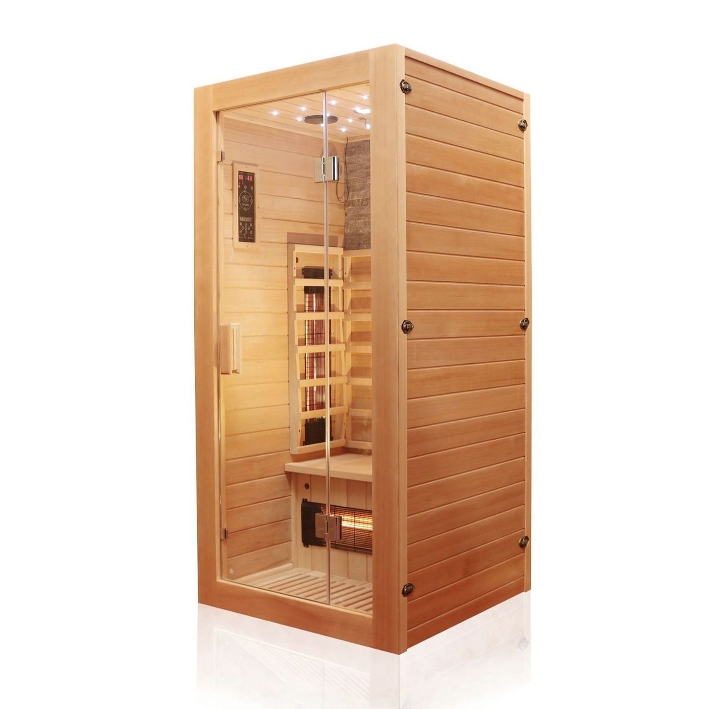 Dewello Infrarotkabine MILTON VOLLSPEKTRUM 90x90 bei TroniTechnik