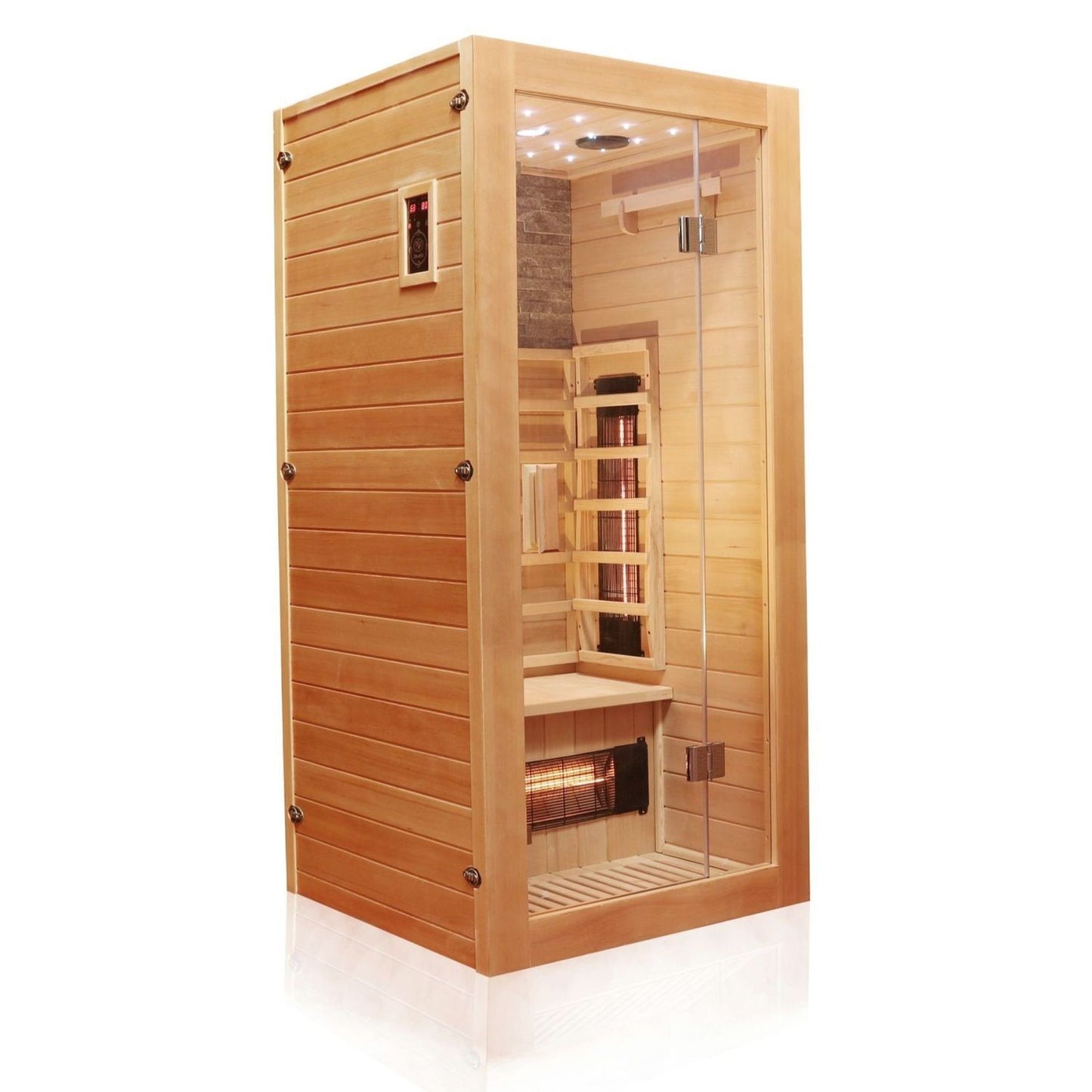Dewello Infrarotkabine MILTON VOLLSPEKTRUM 90x90 bei TroniTechnik