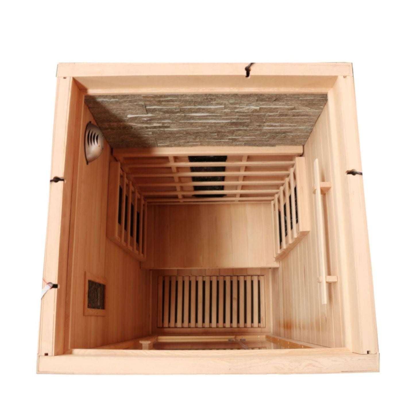 Dewello Infrarotkabine MILTON VOLLSPEKTRUM 90x90 bei TroniTechnik