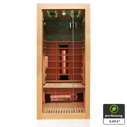 Dewello Infrarotkabine MILTON VOLLSPEKTRUM 90x90 bei TroniTechnik