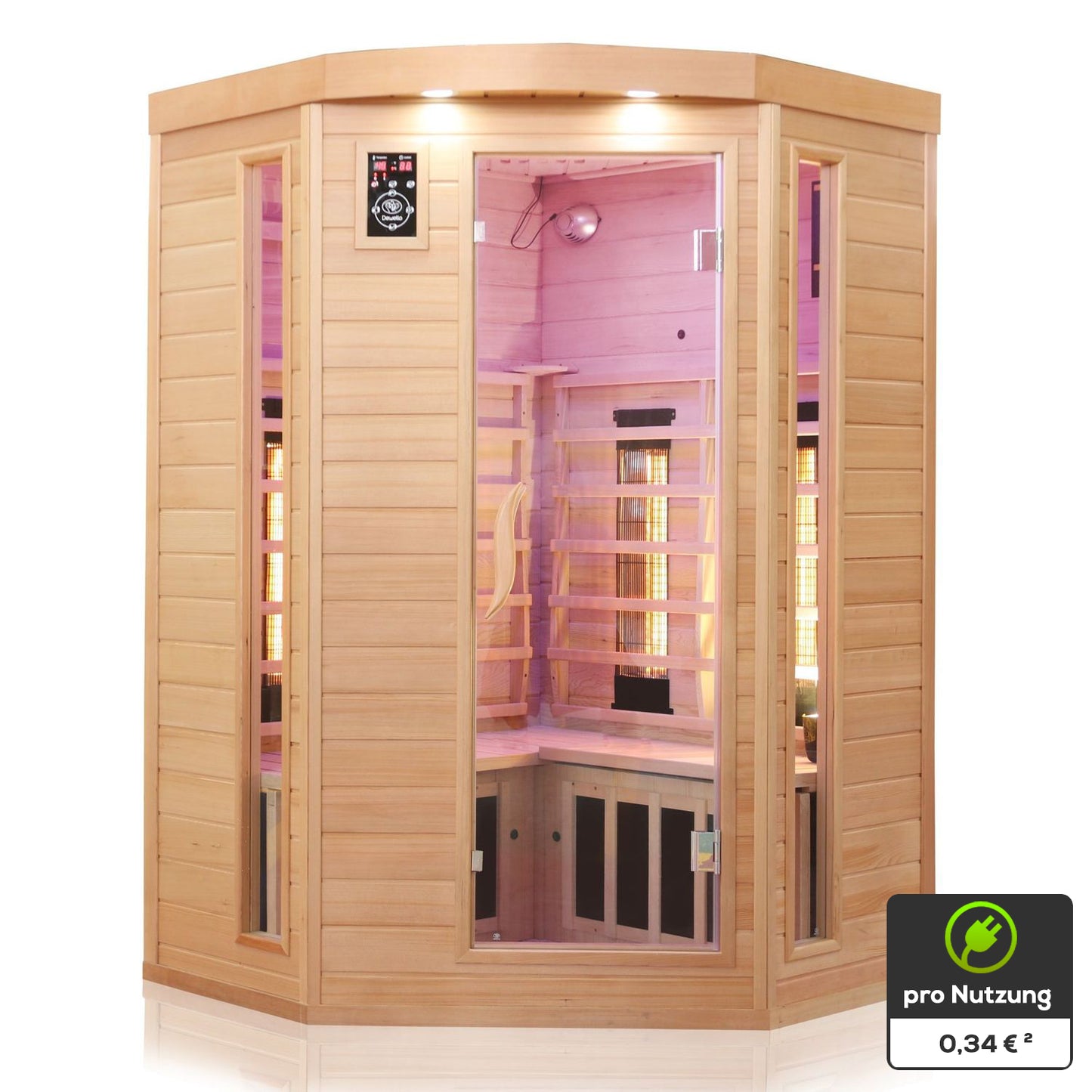 Dewello Infrarotkabine LAKEFIELD 3 140x140 Dual-Therm bei TroniTechnik