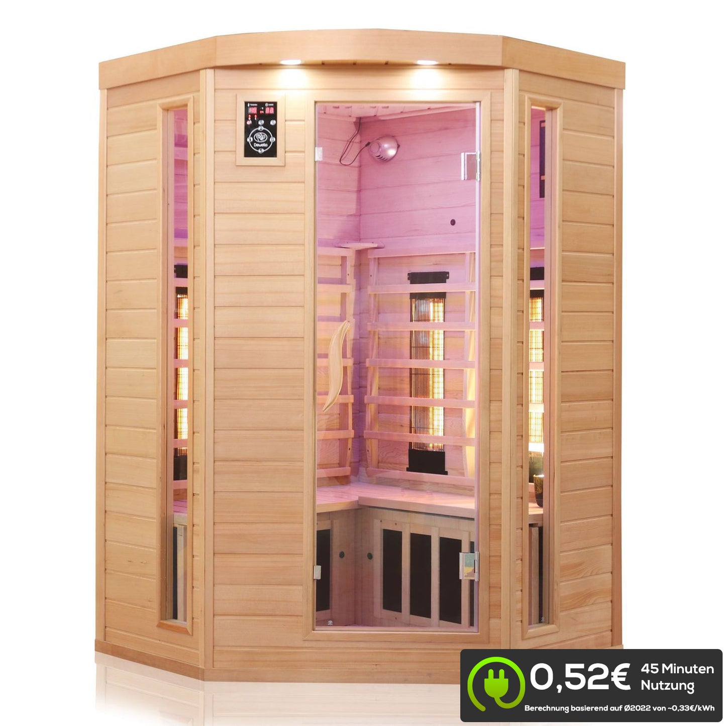Dewello Infrarotkabine LAKEFIELD 3 140x140 Dual-Therm bei TroniTechnik