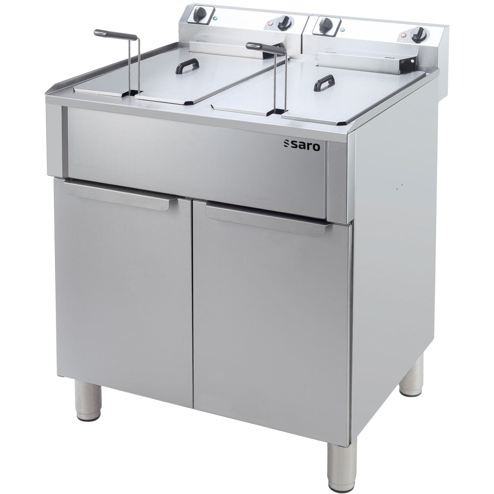 SARO Elektrofritteuse 10+10 Liter, Modell PORTO