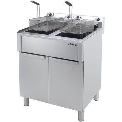 SARO Elektrofritteuse 20+20 Liter, Modell BRAGA