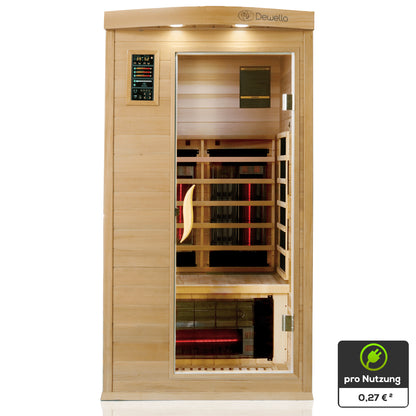Dewello Infrarotkabine PIERSON PRO Hemlock Zeder 100x100 bei TroniTechnik