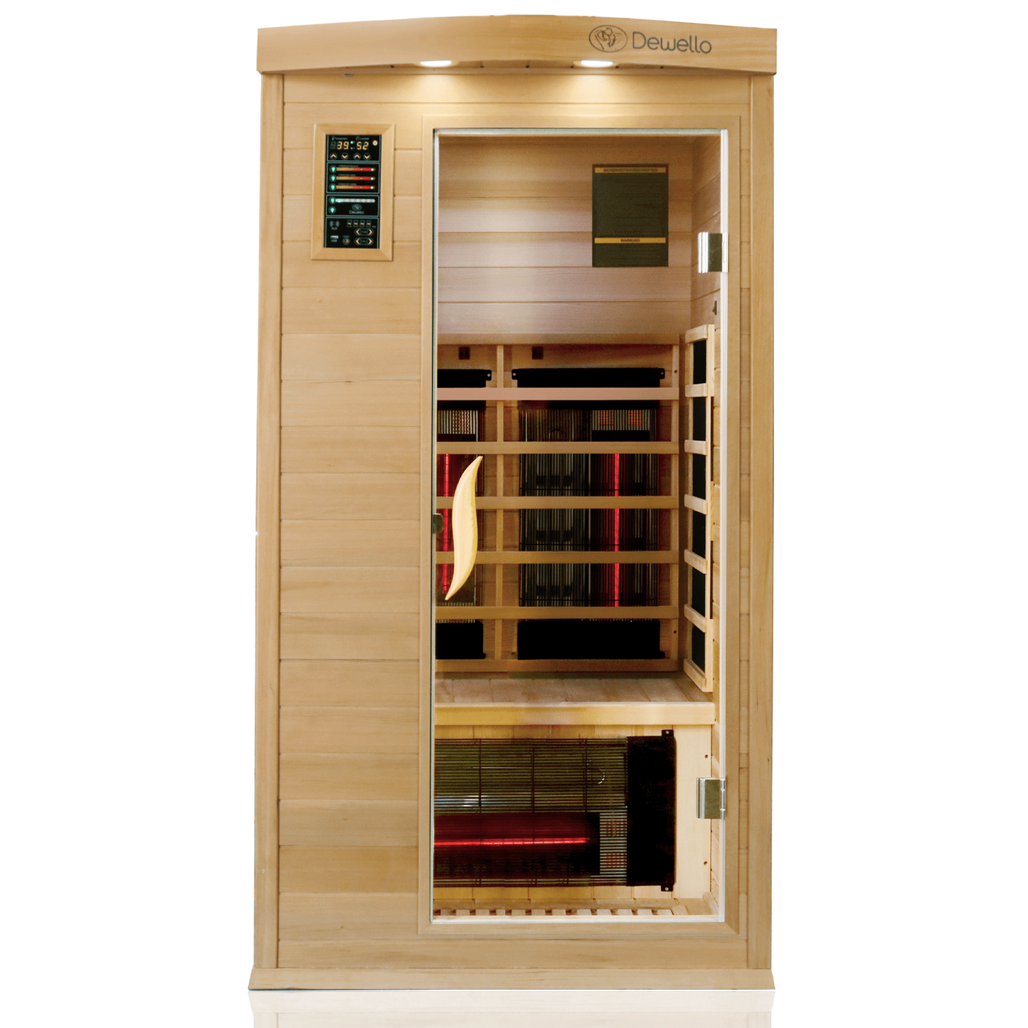 Dewello Infrarotkabine PIERSON PRO Hemlock Zeder 100x100 bei TroniTechnik