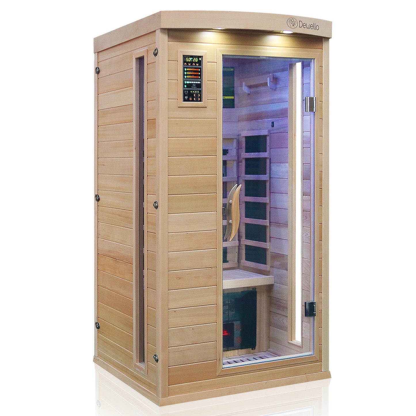 Dewello Infrarotkabine PIERSON PRO Hemlock Zeder 100x100 bei TroniTechnik
