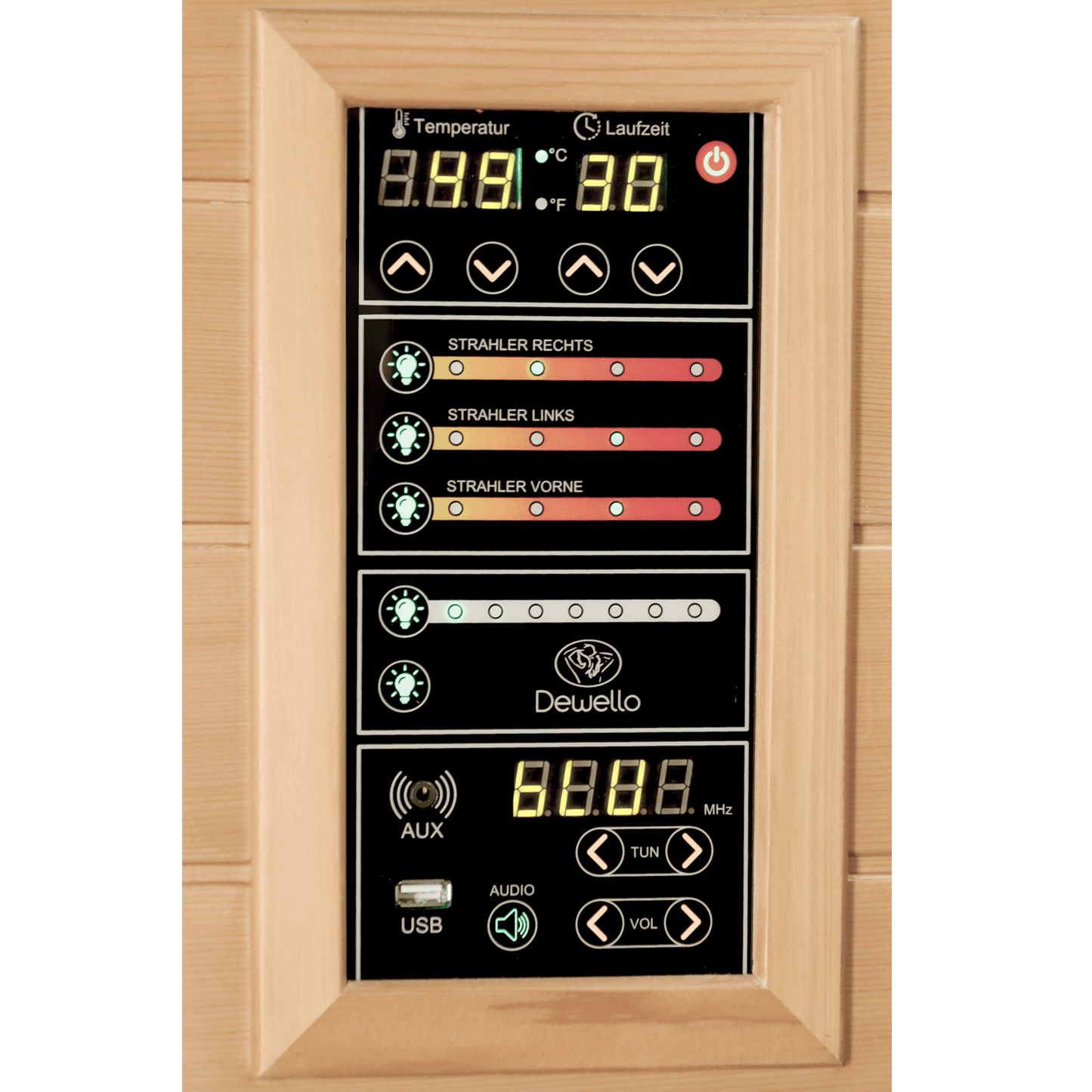Dewello Infrarotkabine PIERSON PRO Hemlock Zeder 100x100 bei TroniTechnik