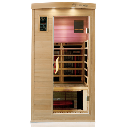 Dewello Infrarotkabine PIERSON PRO Hemlock Zeder 100x100 bei TroniTechnik