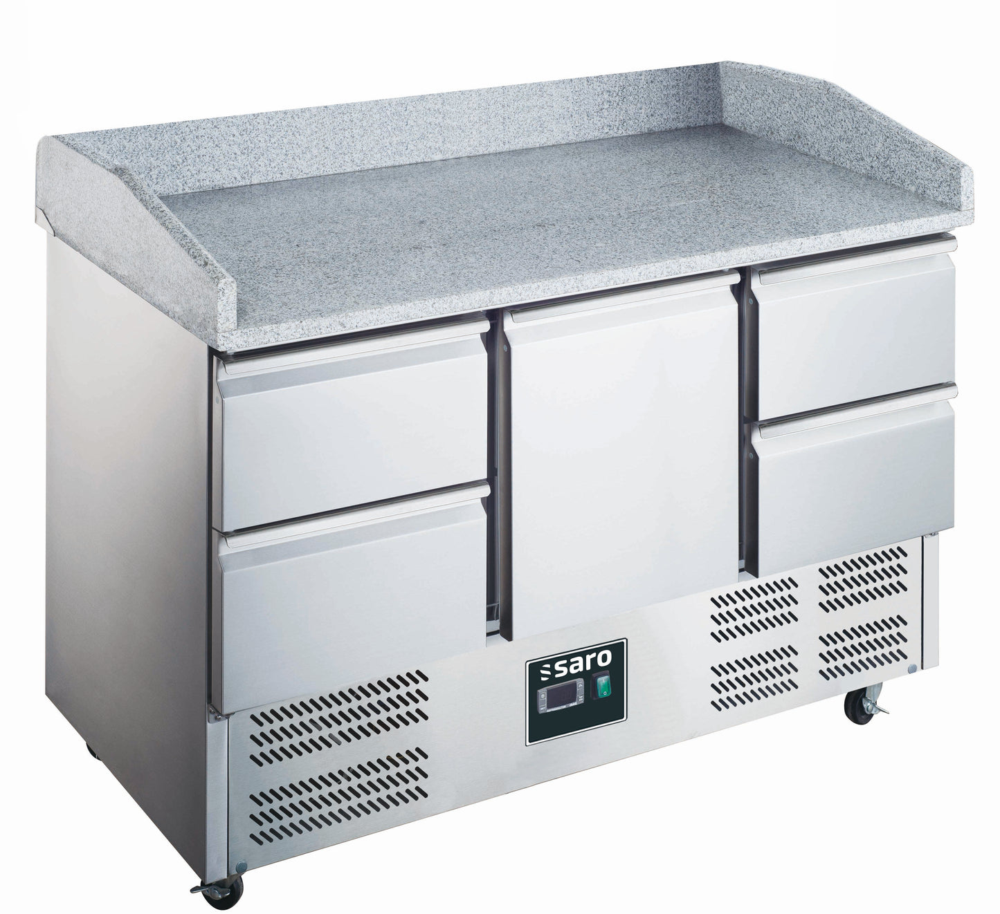 SARO Pizzatisch, Tür + 4 Schubladen, Modell 903 PZ 1/4