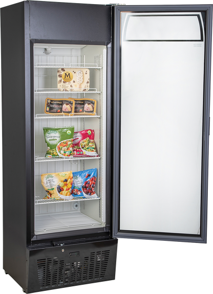 KBS Gastrotechnik Glastürtiefkühlschrank TK 402 GDU schwarz