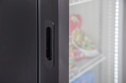 KBS Gastrotechnik Glastürtiefkühlschrank TK 402 GDU schwarz