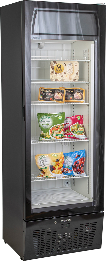 KBS Gastrotechnik Glastürtiefkühlschrank TK 402 GDU schwarz