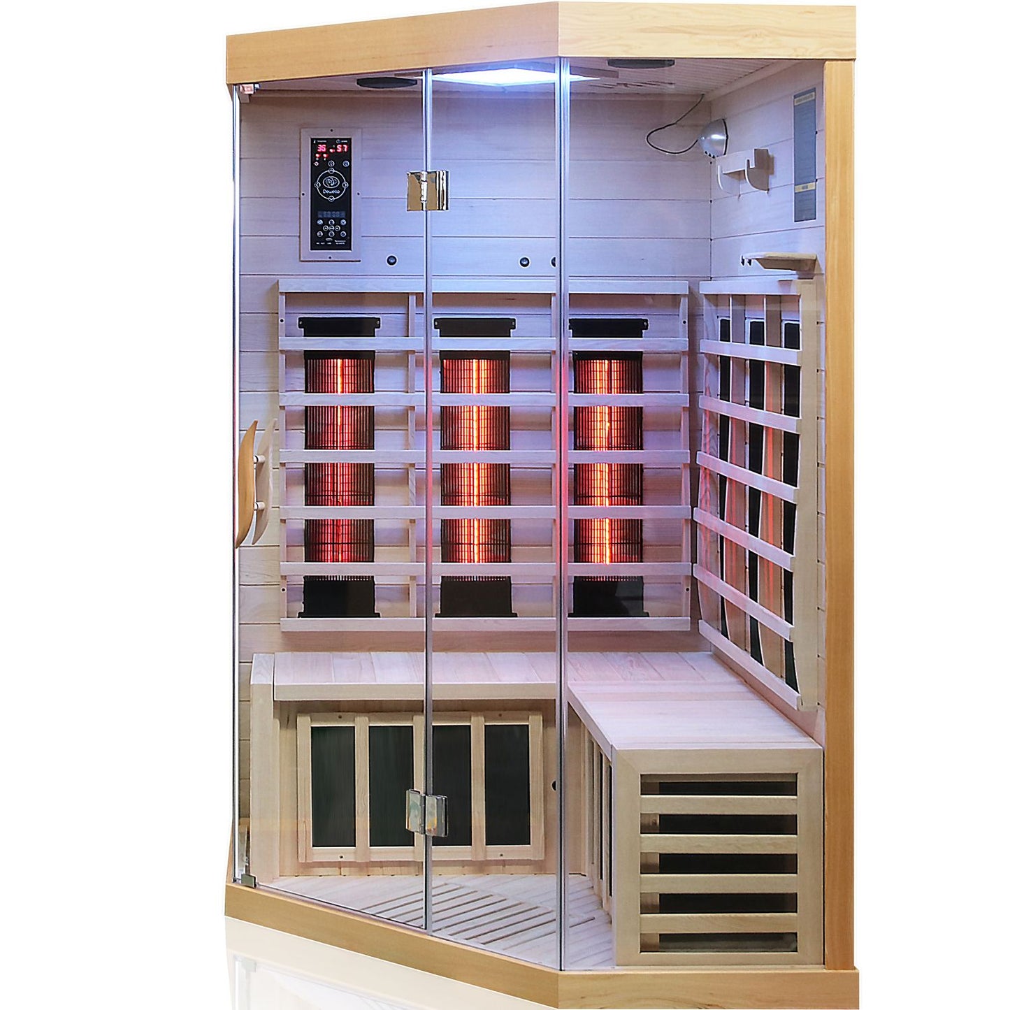 Dewello Infrarotkabine BRANDON 120x120 Dual-Therm bei TroniTechnik