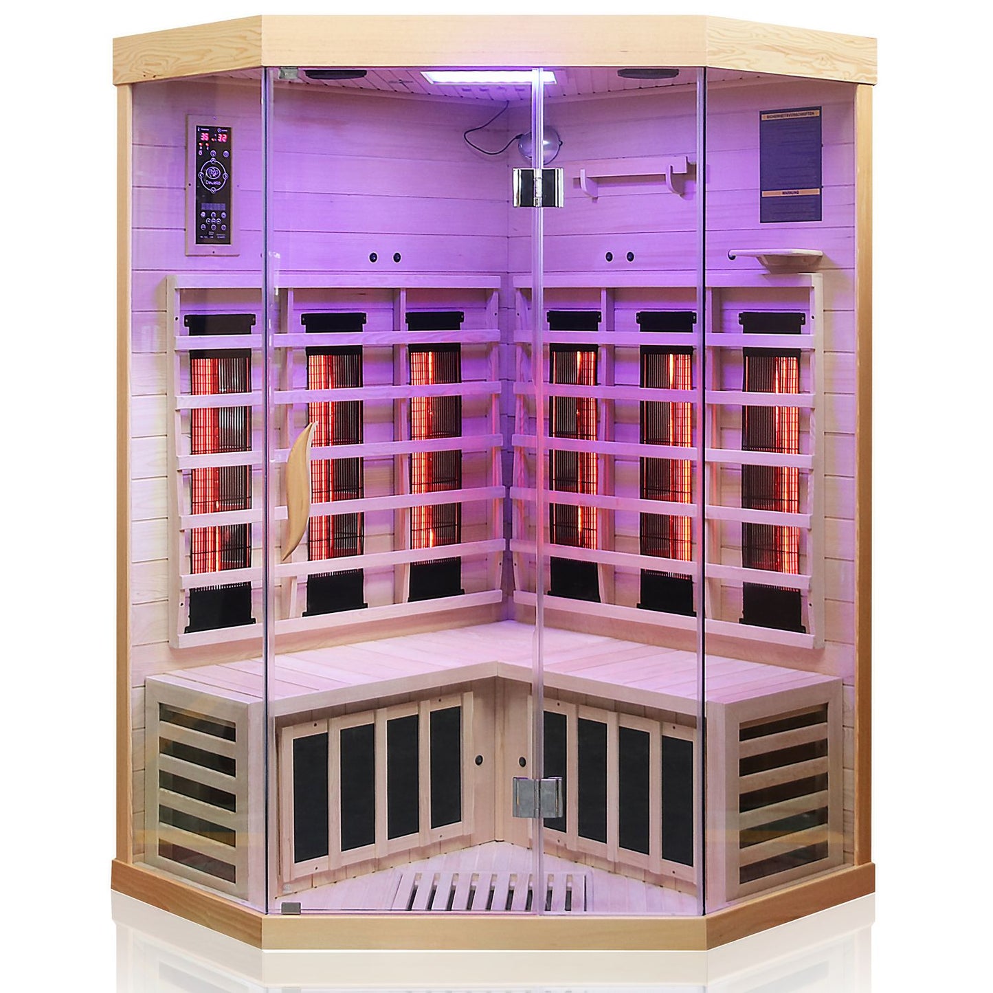 Dewello Infrarotkabine BRANDON 120x120 Dual-Therm bei TroniTechnik