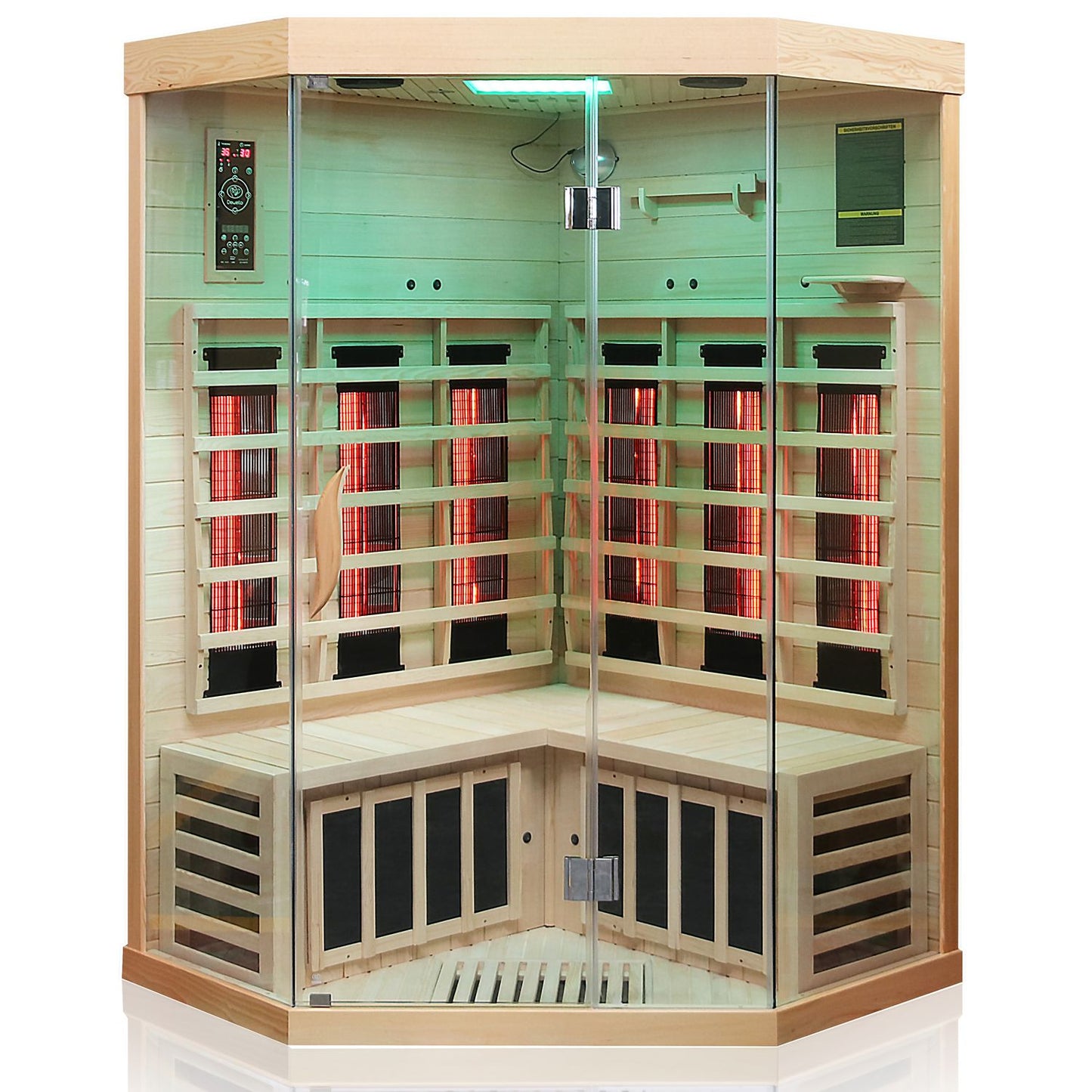 Dewello Infrarotkabine BRANDON 120x120 Dual-Therm bei TroniTechnik