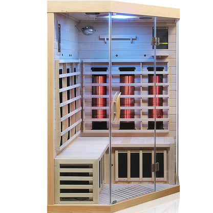 Dewello Infrarotkabine BRANDON 120x120 Dual-Therm bei TroniTechnik