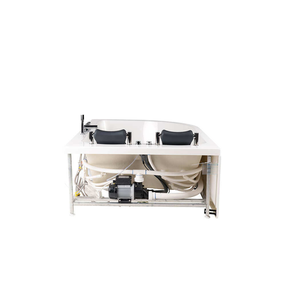 Home Deluxe Indoor Whirlpool für 2 Personen BLUE OCEAN XL - 180 x 120 cm Rechts