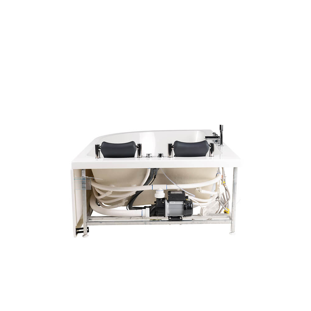 Home Deluxe Indoor Whirlpool für 2 Personen BLUE OCEAN XL - 180 x 120 cm Links