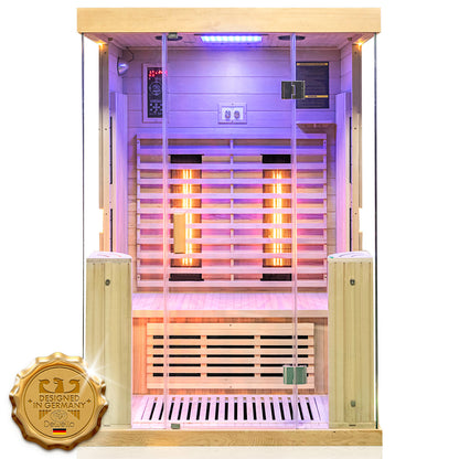 Dewello Infrarotkabine KINGSTON 130x105 bei TroniTechnik