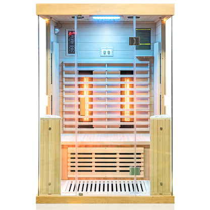 Dewello Infrarotkabine KINGSTON 130x105 bei TroniTechnik