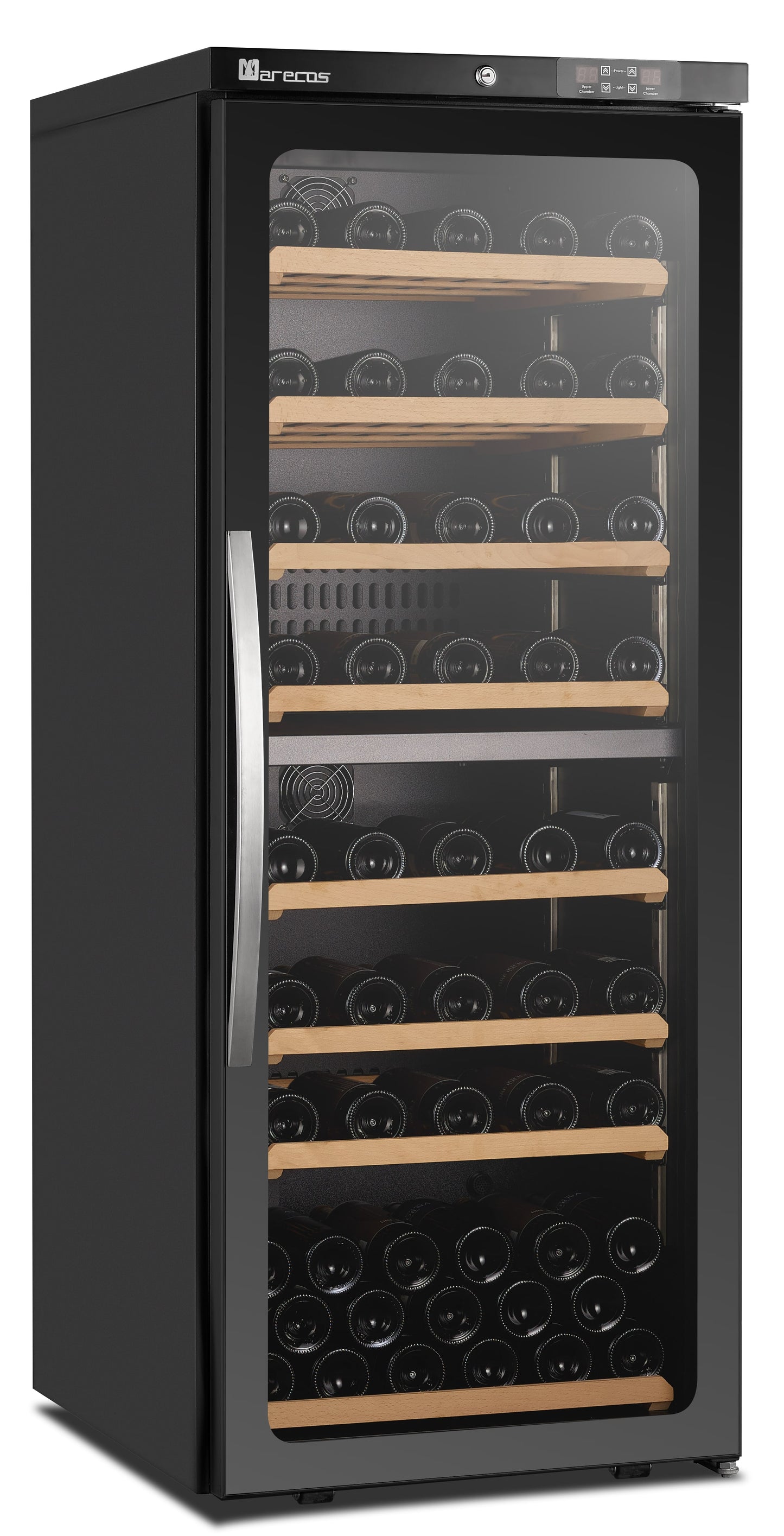 SARO 2-Zonen Weinkühlschrank, Glastür, CV 350 PV 2T