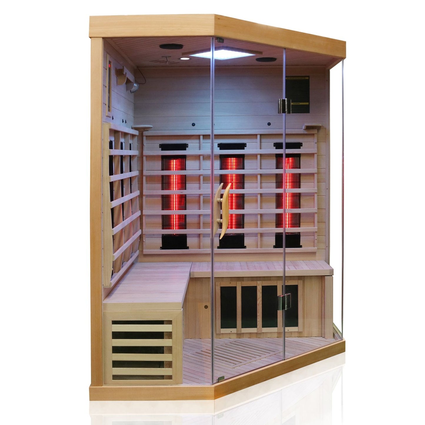 Dewello Infrarotkabine BRANDON 140x140 Dual-Therm bei TroniTechnik