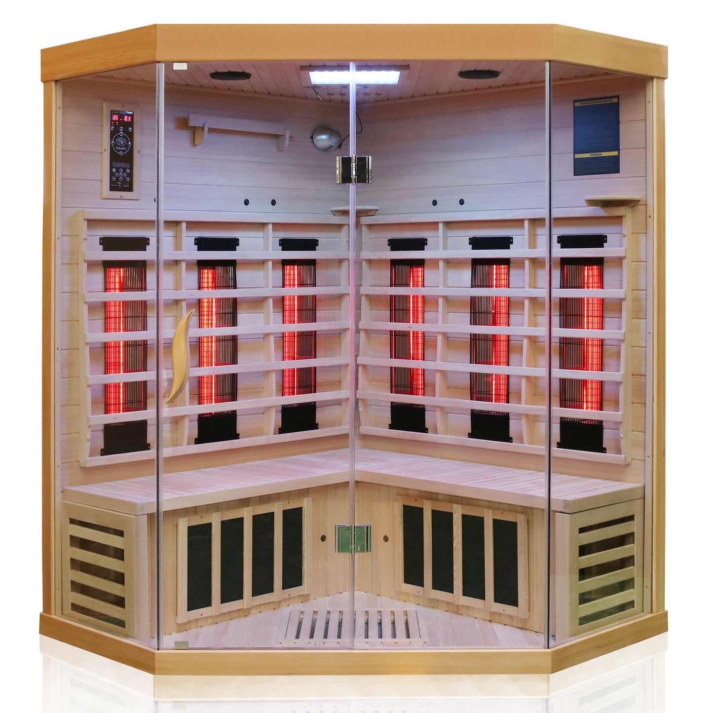 Dewello Infrarotkabine BRANDON 140x140 Dual-Therm bei TroniTechnik