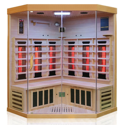 Dewello Infrarotkabine BRANDON 140x140 Dual-Therm bei TroniTechnik