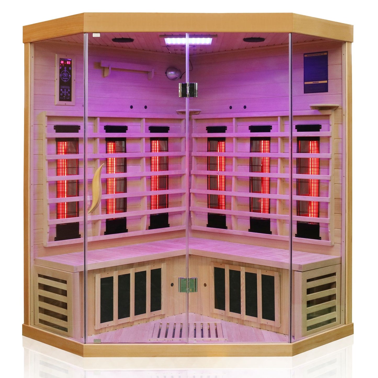 Dewello Infrarotkabine BRANDON 140x140 Dual-Therm bei TroniTechnik