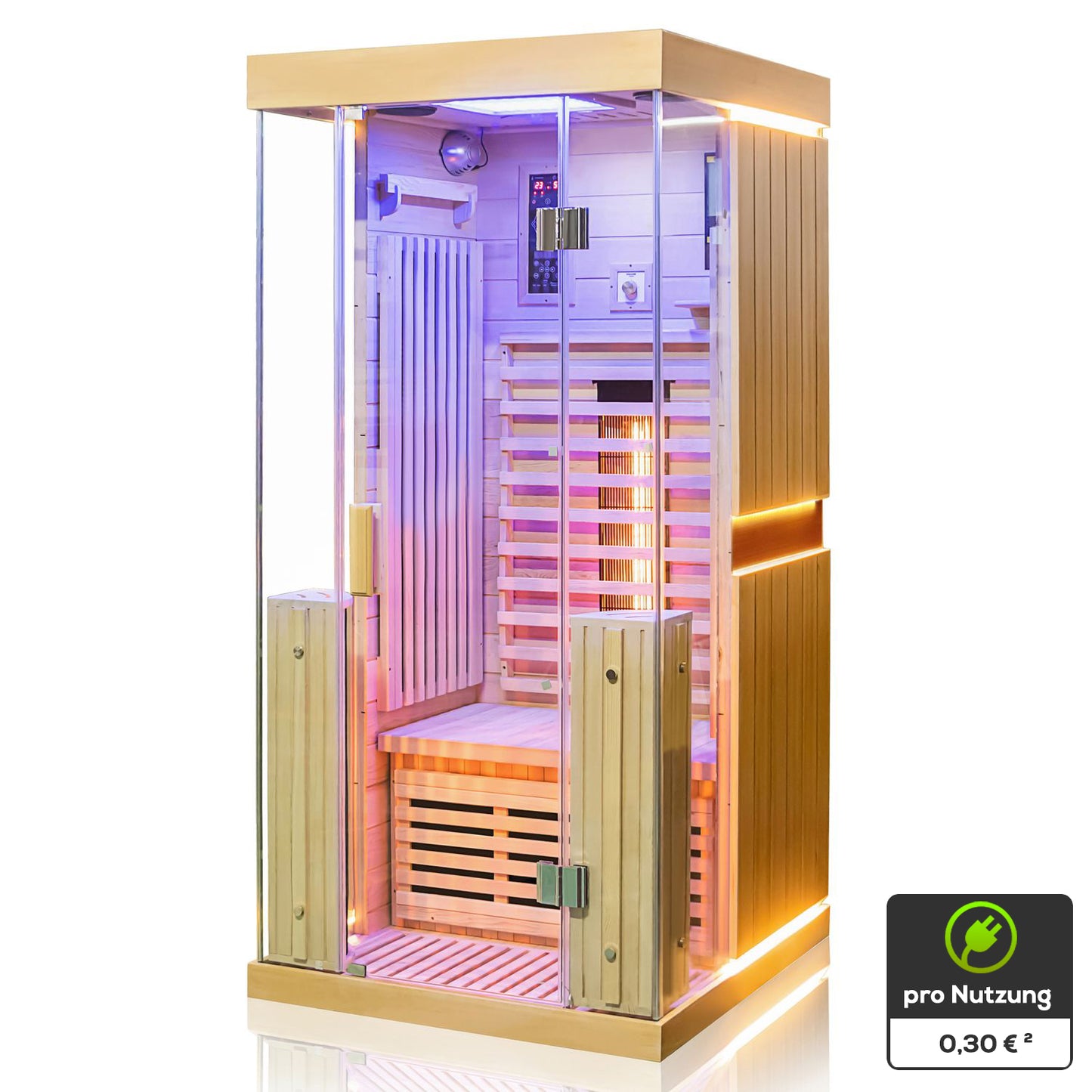 Dewello Infrarotkabine KINGSTON 90x90 bei TroniTechnik