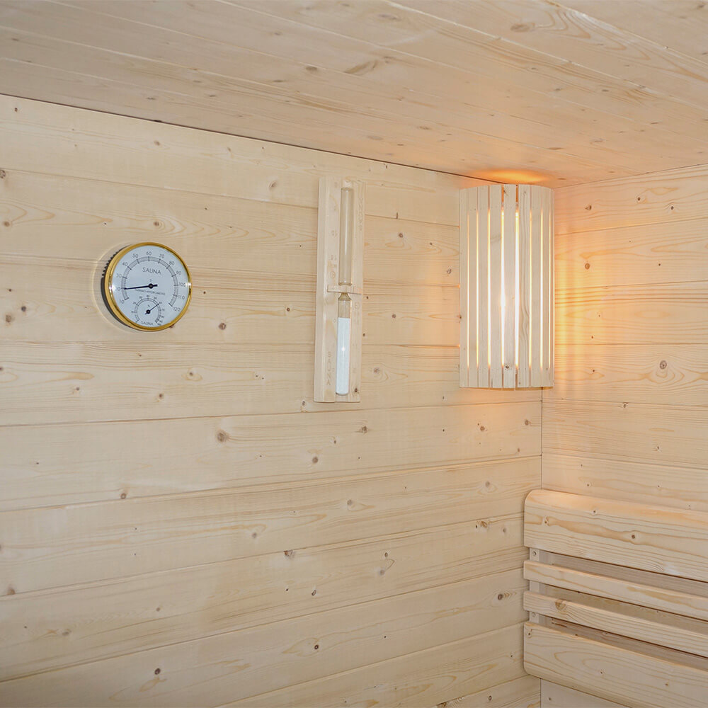 Home Deluxe Traditionelle Sauna SHADOW L - 150 x 120 cm für 3 Personen