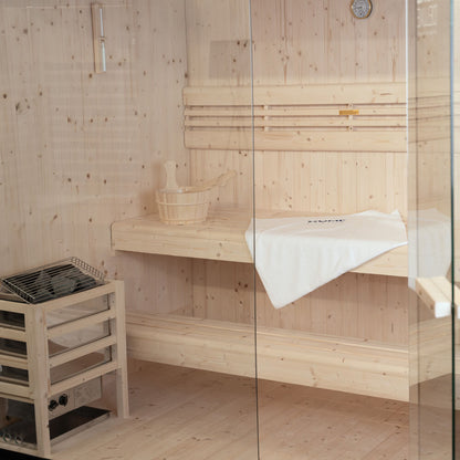Home Deluxe Traditionelle Sauna SHADOW L - 150 x 120 cm für 3 Personen