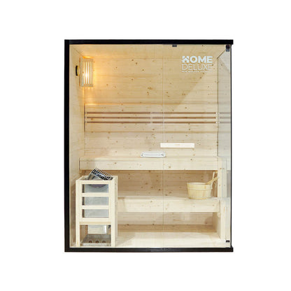 Home Deluxe Traditionelle Sauna SHADOW L - 150 x 120 cm für 3 Personen