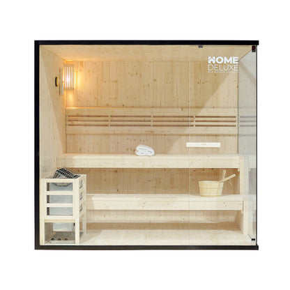 Home Deluxe Traditionelle Sauna SHADOW XL - 200 x 150 cm für 5 Personen