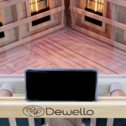 Dewello Infrarotkabine MONTREAL 120x120 Dual-Therm bei TroniTechnik