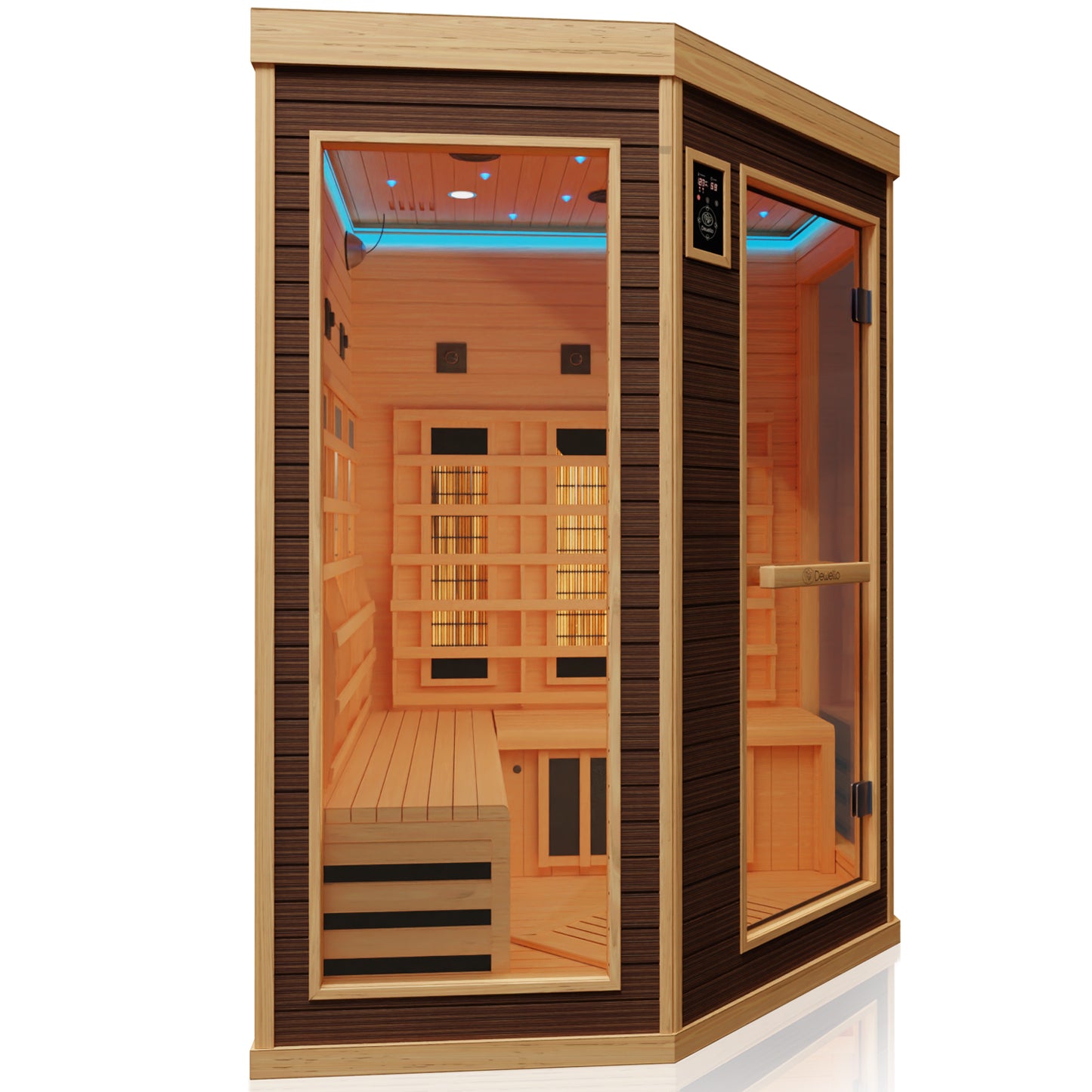 Dewello Infrarotkabine MONTREAL 120x120 Dual-Therm bei TroniTechnik