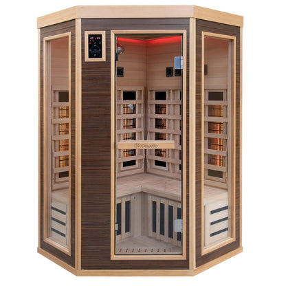 Dewello Infrarotkabine MONTREAL 120x120 Dual-Therm bei TroniTechnik