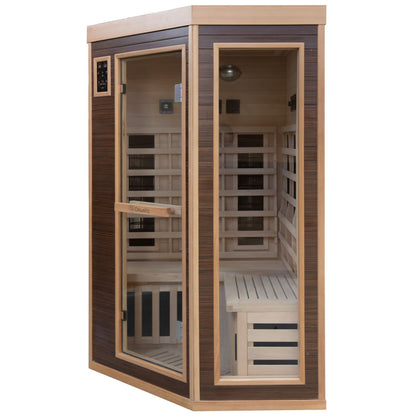 Dewello Infrarotkabine MONTREAL 120x120 Dual-Therm bei TroniTechnik