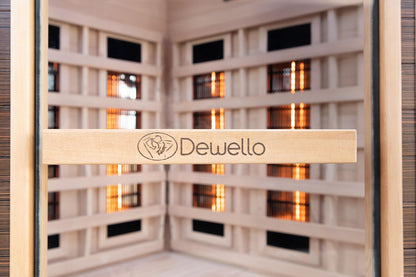 Dewello Infrarotkabine MONTREAL 120x120 Dual-Therm bei TroniTechnik