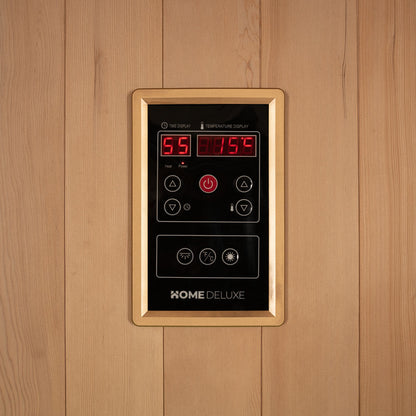 Home Deluxe Traditionelle Sauna OMAHA - 180 x 150 cm für 4 Personen