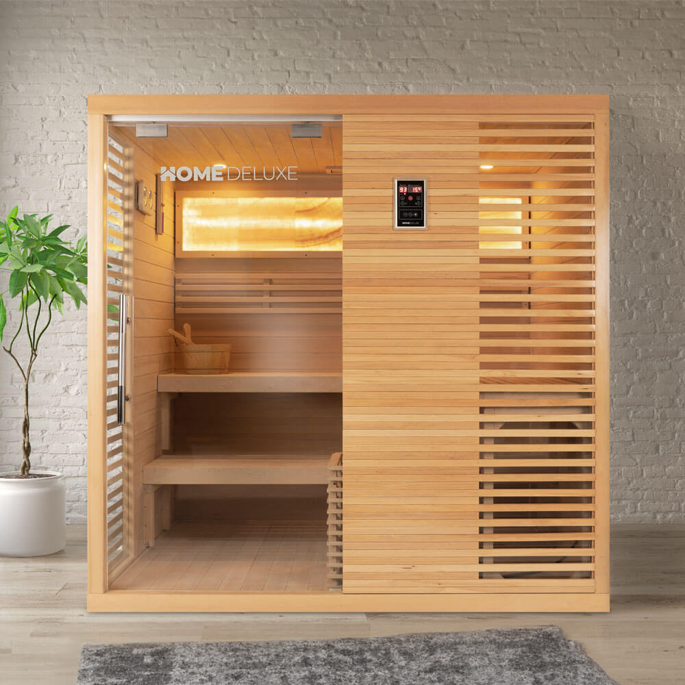 Home Deluxe Traditionelle Sauna NEOLA - 200 x 160 cm für 5 Personen