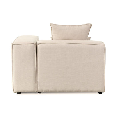 Home Deluxe Modulares Sofa Rechtes Ecksofa VERONA - 120 x 70 cm Beige