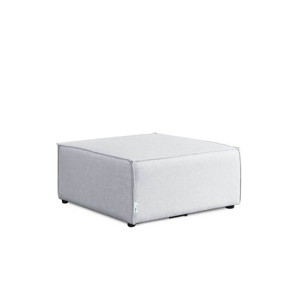 Home Deluxe Modulares Sofa Hocker VERONA - 87 x 87 cm Hellgrau