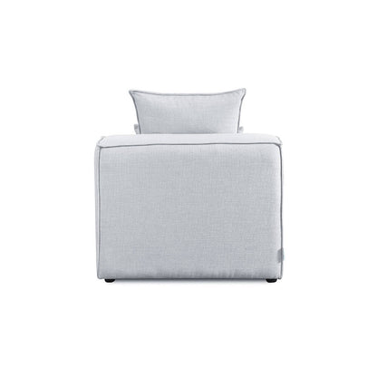 Home Deluxe Modulares Sofa Mittelsofa VERONA - 120 x 87 cm Hellgrau
