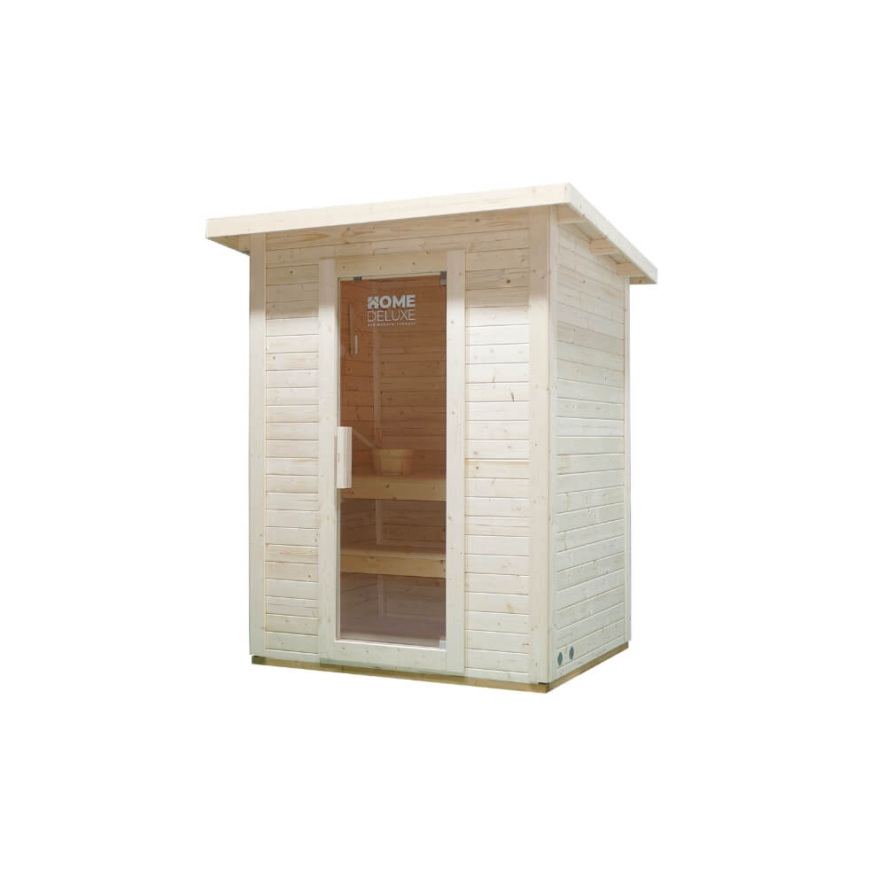 Home Deluxe Saunahaus Outdoor TALO M - 191 x 157 cm für 3 Personen