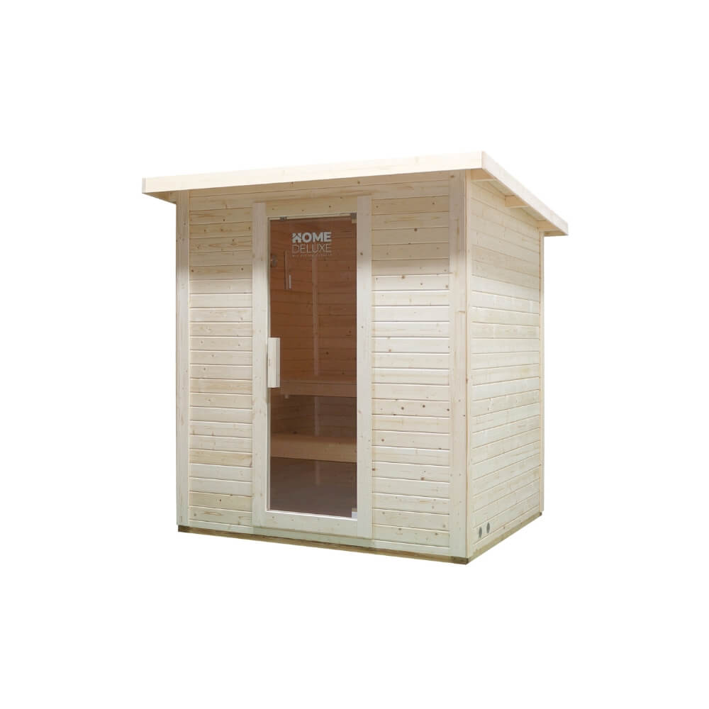 Home Deluxe Saunahaus Outdoor TALO L - 221 x 217 cm für 4 Personen