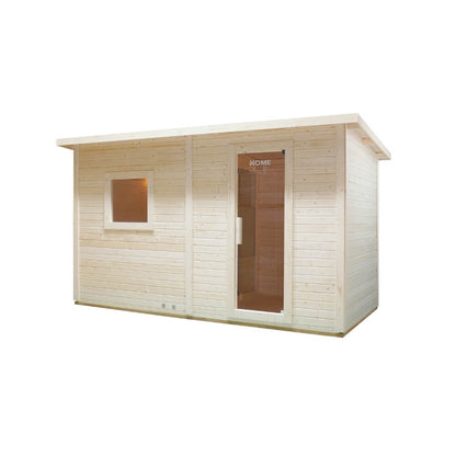 Home Deluxe Saunahaus Outdoor mit Vorraum TALO XL - 400 x 217 cm für 5 Personen