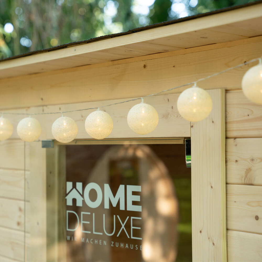 Home Deluxe Saunahaus Outdoor TALO L - 221 x 217 cm für 4 Personen